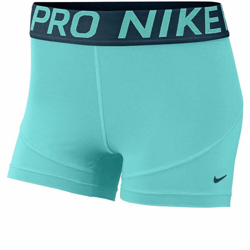 Nike pro shorts. Small turquoise. Compression